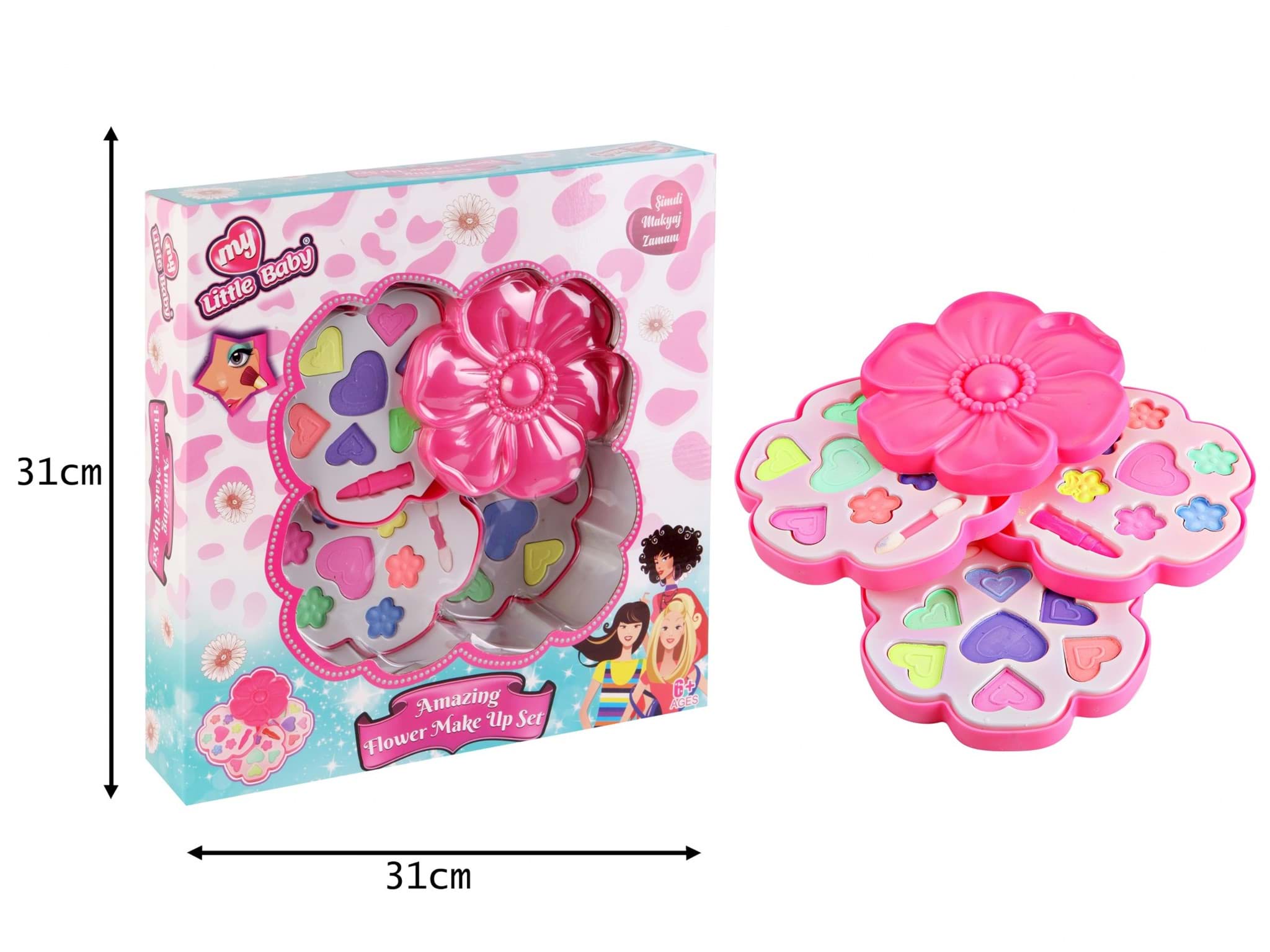 PAPATYA KUTULU ÜÇLÜ MAKYAJ SETİ resmi